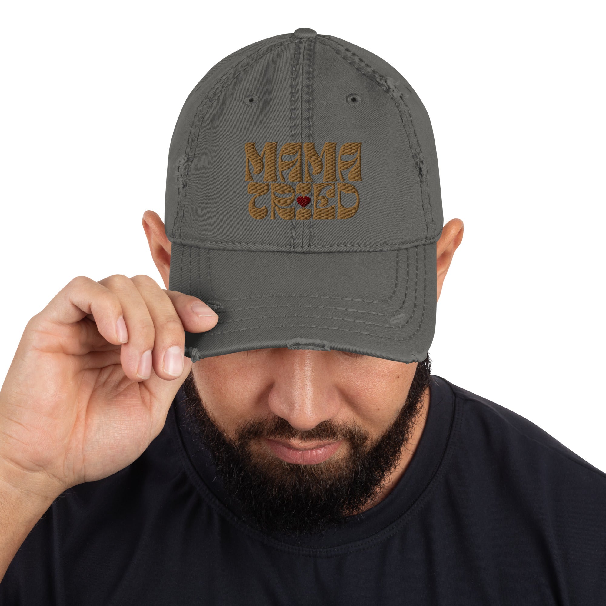 Distressed "Mama Tried" Dad Hat